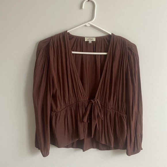 Burgundy / dark mauve Wilfred blouse - Picture 1 of 4